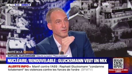 Raphaël Glucksmann (eurodéputé "Place publique): "L'objectif absolu, ce n'est pas d'être pour ou contre le nucléaire, c'est la décarbonation de notre production énergétique"