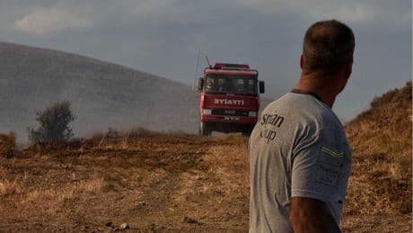 Paşalimanı Adası'nda sabah saatlerinde başlayan yangın rüzgarın etkisi ile yayıldı