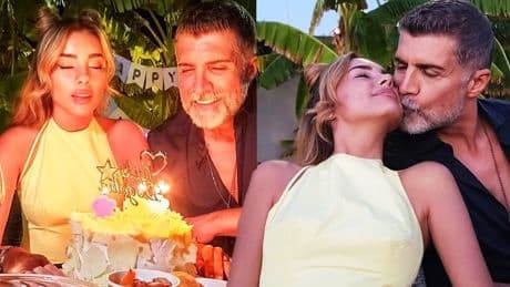 Özcan Deniz'den eşi Samar Dadgar'a doğum günü partisi
