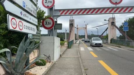 Rhône: le pont de Condrieu fermé pour des travaux de rénovation