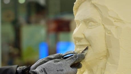 Minnesota State Fair butter sculpture tradition has dairy princesses bundling up in the summer