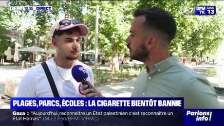 Ce fumeur assure "comprendre" l'interdiction de la cigarette sur la plage, dans les parcs ou aux abords des écoles