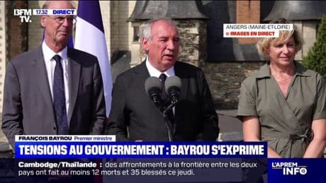 François Bayrou: "La cohésion de l'équipe gouvernementale est pour moi une mission essentielle", déclare le premier ministre