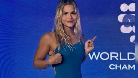 Aktuell ist sie auf OnlyFans - Schwimmerin mit Intim-Tattoo vor Comeback?
