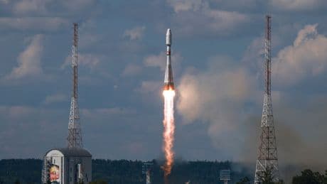 Russia launches an Iranian communications satellite into orbit