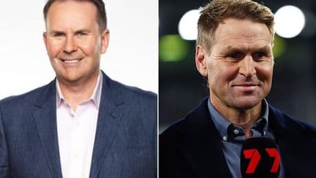 Channel Nine's footy war with Seven goes up a notch as Tony Jones targets one of rival broadcaster's biggest stars in speech viewers WEREN'T meant to hear