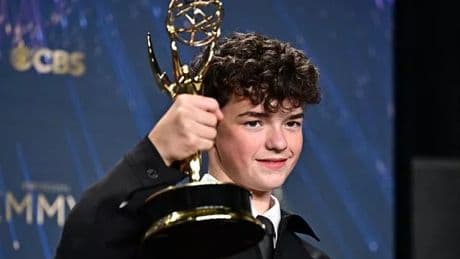 Adolescence star Owen Cooper becomes youngest ever male winner of an acting Emmy