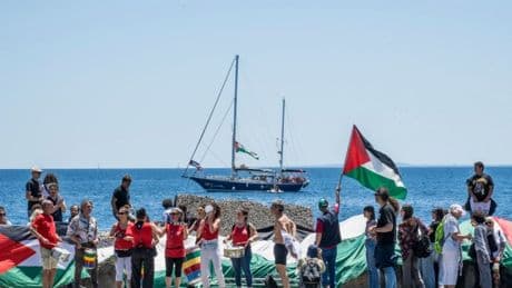 Israel vows to stop ship carrying Greta Thunberg reaching Gaza ‘by whatever measure necessary’