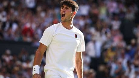 Wimbledon in London: Titelverteidiger Alcaraz kämpft sich nach fünf Sätzen in Runde zwei