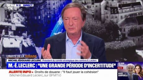 Droits de douane: pour Michel-Édouard Leclerc, "c'est toujours le consommateur qui paye"