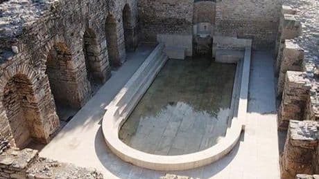 Muğla'da Roma hamamında 1900 yıl sonra yeniden su aktı