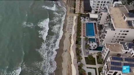 Albania: erosion is taking whole chunks out of the coastline