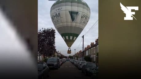 «Cela a failli être une véritable catastrophe»: les images d’une montgolfière atterrissant en urgence en pleine rue