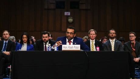 Patel Plays the Familiar Role of Pugilist at a Senate Hearing
