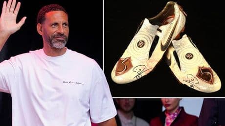 Rio Ferdinand's diamond-encrusted football boots set to fetch £40k at auction