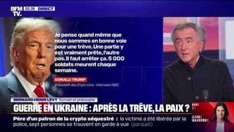 Guerre en Ukraine: pour Bernard-Henri Lévy, écrivain et philosophe, "il faut une paix juste"
