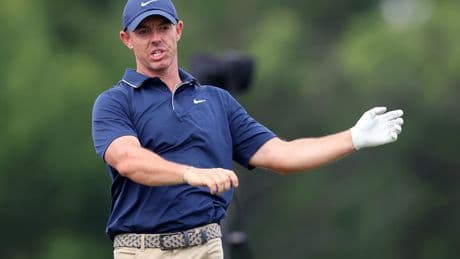 US Open: Angry Rory McIlroy narrowly survives cut as Scottie Scheffler clings on to leaders