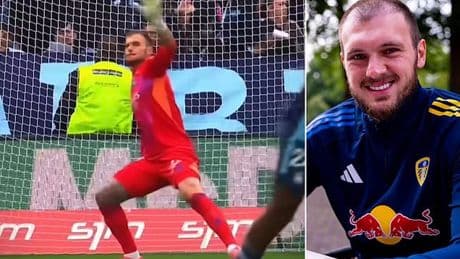 Leeds United confirm £15.6m transfer of goalkeeper Lucas Perri from Lyon - with Daniel Farke's new No 1 able to throw the ball 50 METRES