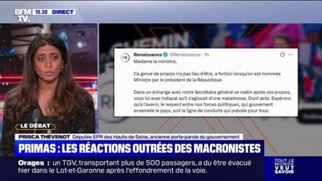 "On attend un peu de respect", déclare Prisca Thévenot suite aux propos de la porte-parole du gouvernement sur la fin du macronisme