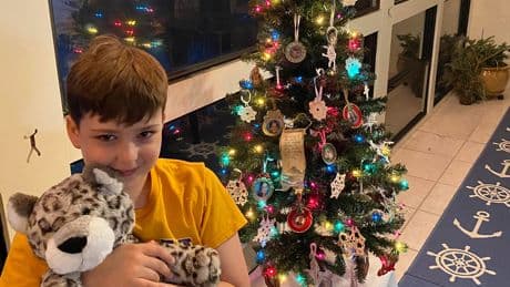 My son and I celebrate Christmas in July. We exchange gifts, make Christmas cookies, and watch holiday movies.