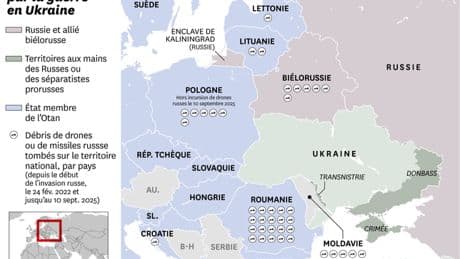Les voisins de l’Ukraine affectés par les chutes de débris de drones et de missiles