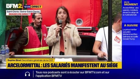 "Le seul moyen de sauver notre acier": Sophie Binet (CGT) réclame la nationalisation d'ArcelorMittal