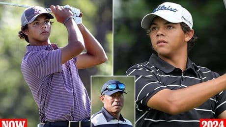 Charlie Woods' coach reveals teenager's dramatic body change in bid to follow in Tiger's footsteps