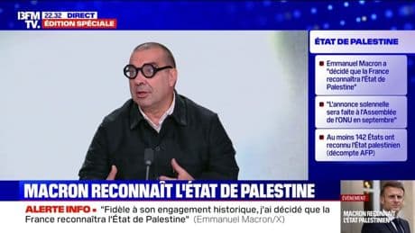 Palestine: "Le président Macron a voulu envoyer un message de l'Europe à ce peuple-là", interprète Richard Ramos député Modem et président du groupe d'amitié France-Palestine