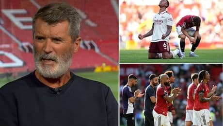 Roy Keane hits out at 'weak and soft' Man United after opening day loss to Arsenal - as Ruben Amorim reveals transfer stance on problem goalkeeper position