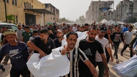 Israeli strikes across Gaza kill at least 75 people, hospitals and medics say