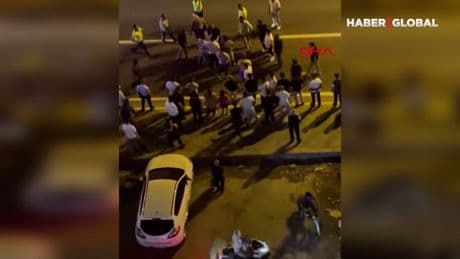 Mardin'de motosikletin ezdiği yaya öldü, kaza sonrası karmaşa kamerada