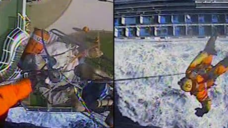 Canadian crews help in airlift of 2 passengers from cruise ship off Washington coast