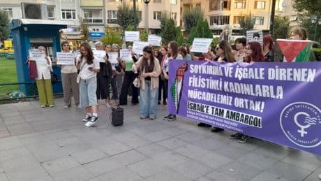 Eskişehir’de kadınlar Gazze’deki soykırımı protesto etti: Soykırıma ve işgale direnen filistinli kadınlarla mücadelemiz ortak!