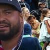 US Open winner JJ Spaun fights back tears as he celebrates with wife and kids in heartwarming moment