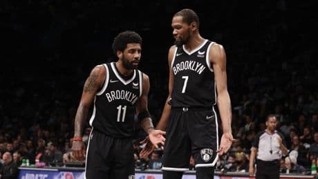 Kyrie Irving opens up on doomed Nets era after Kevin Durant questioned his commitment