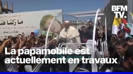 Une papamobile transformée en dispensaire pour soigner les enfants à Gaza