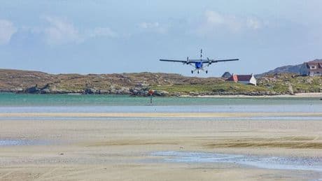 The only airport in the world where planes land on the beach - and it’s in the UK