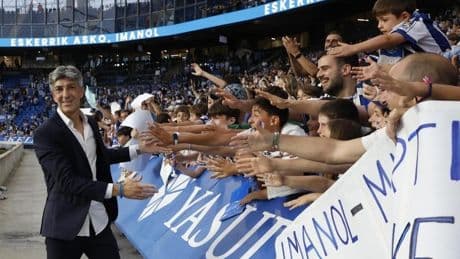 Imanol Alguacil se acuerda del Athletic: «Ojalá algún día la Real juegue solo con canteranos»