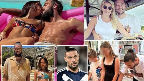 Andy Carroll 'is returning to England with girlfriend Lou Teasdale' weeks after selling mansion he owned with ex-wife Billi Mucklow - as striker ends stint with French club Bordeaux early
