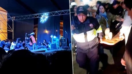 Podium stort in tijdens optreden: minimaal twaalf gewonden