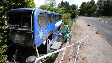 Injured student tells of horror and confusion after 19 hurt as bus crashes into Hampshire river