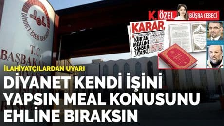Diyanet meali sansürleyemez