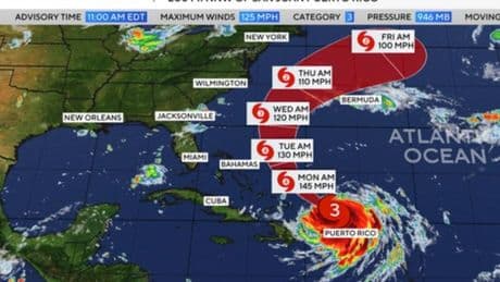 Hurricane Erin tracker: Maps show mega 160mph storm heading straight for tourist hotspot
