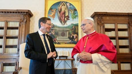 Pope Leo raises ‘tragic situation in Gaza’ during meeting with Israeli president
