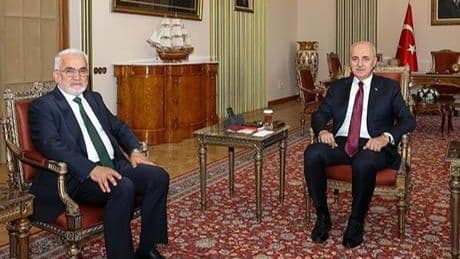 TBMM Başkanı Kurtulmuş HÜDA PAR Genel Başkanı ve beraberindeki heyeti kabul etti