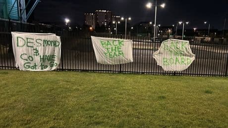 Celtic sack the board protestors return with 'dangerous rhetoric' claim Neil Lennon publicly condemned