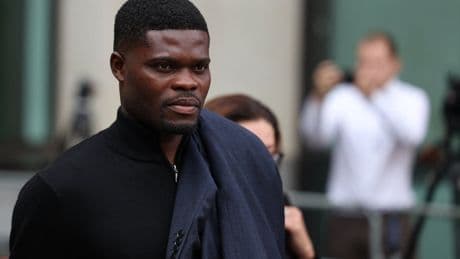Former Arsenal star Thomas Partey appears at court on rape charge