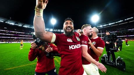 Rugby : «J’ai une fille que je ne connais pas encore», annonce Bundee Aki à l’issue de la tournée des Lions en Australie