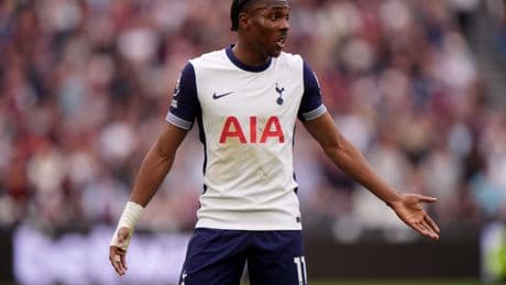 Tottenham ‘disgusted’ by racial abuse aimed at Mathys Tel after Super Cup defeat