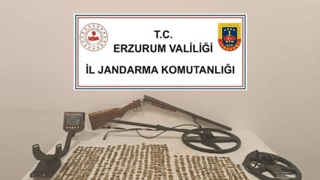 Tekman’da tarihi eser kaçakçılığı operasyonu